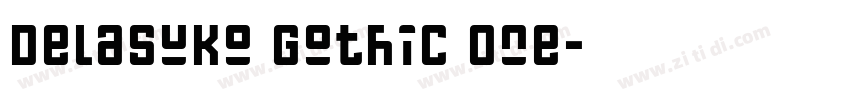 DelaSuko Gothic One字体转换